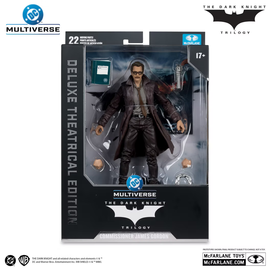 McFarlane Toys The Dark Knight Commissioner Gordon Deluxe Theatrical Edition
