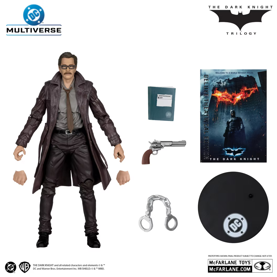 McFarlane Toys The Dark Knight Commissioner Gordon Deluxe Theatrical Edition