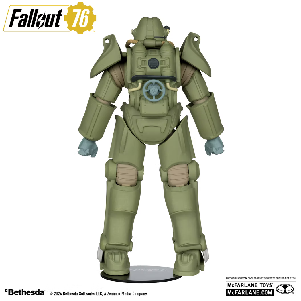 McFarlane Toys Fallout 76 T-45 Military Armor Gaming Edition Red Platinum Edition