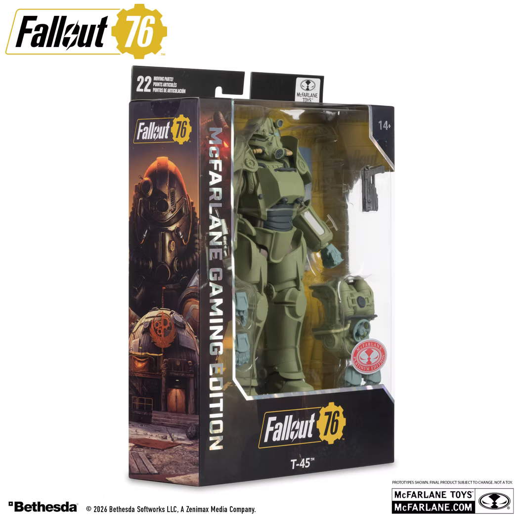 McFarlane Toys Fallout 76 T-45 Military Armor Gaming Edition Red Platinum Edition