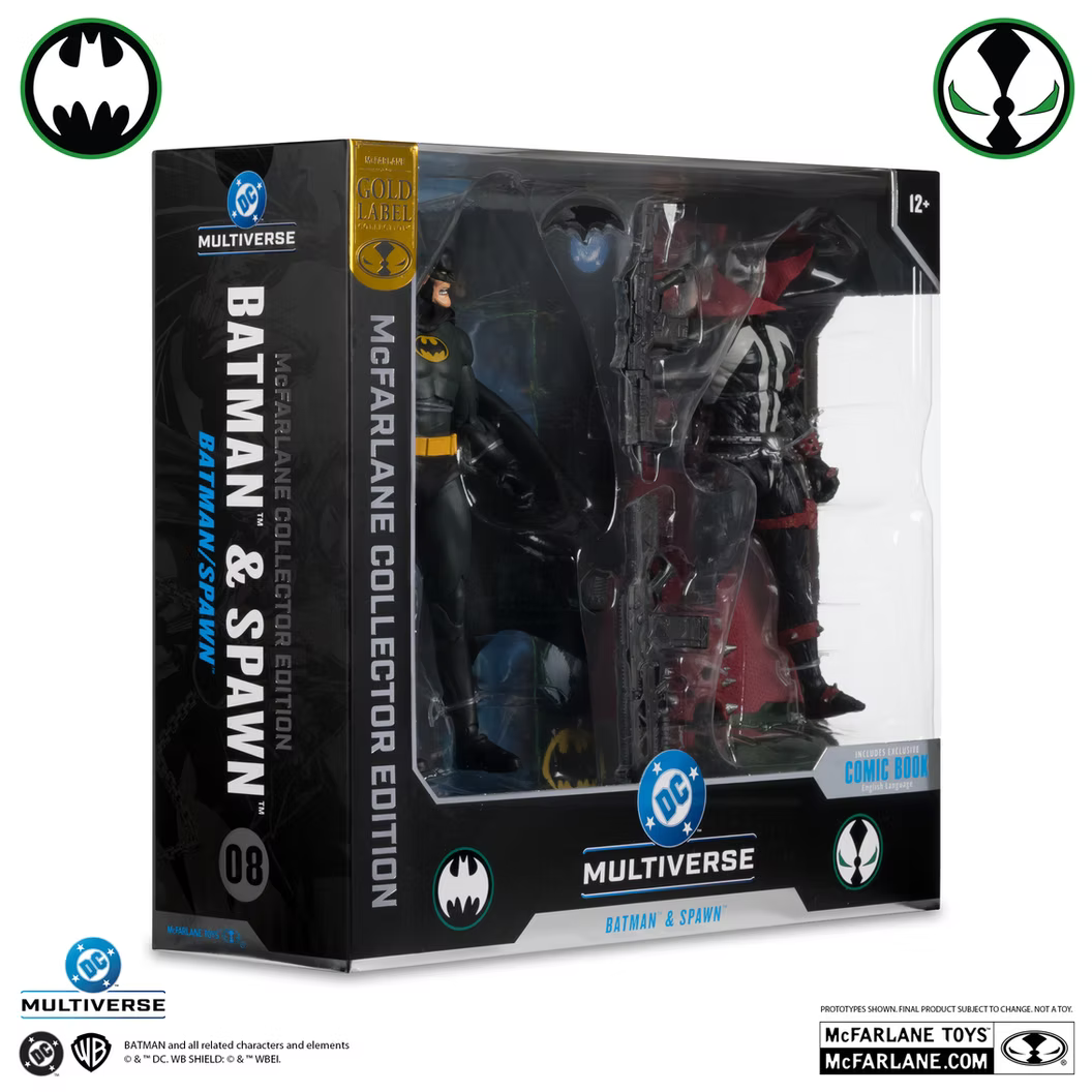 McFarlane Toys Batman & Spawn Collector Edition 2 Pack Gold Label
