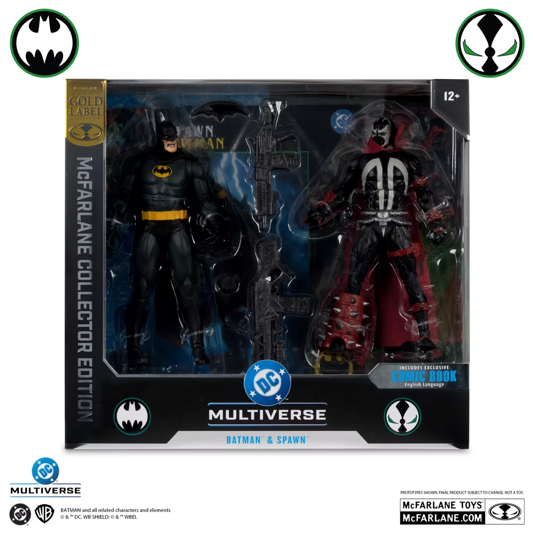 McFarlane Toys Batman & Spawn Collector Edition 2 Pack Gold Label