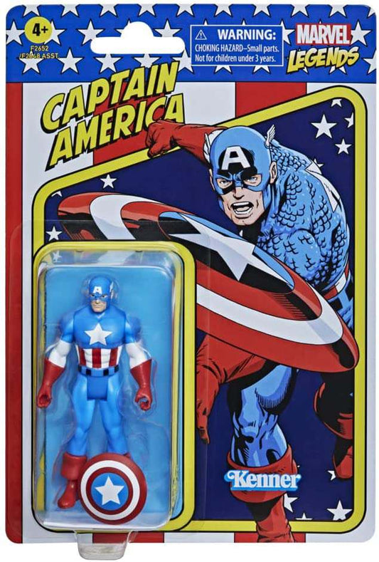 Marvel Legends Retro Collection Captain America Action Figure 10 cm Hasbro