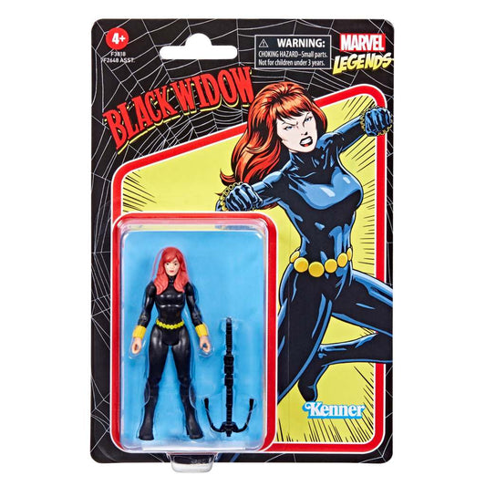 Marvel Legends Retro Collection Black Widow Action Figure 10 cm Hasbro