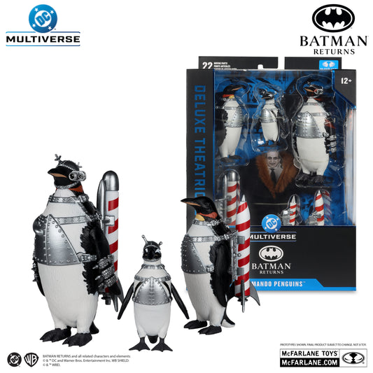 DC Multiverse Batman Returns Commando Penguins Action Figure Deluxe Theatrical Edition 5 cm & 13 cm McFarlane Toys