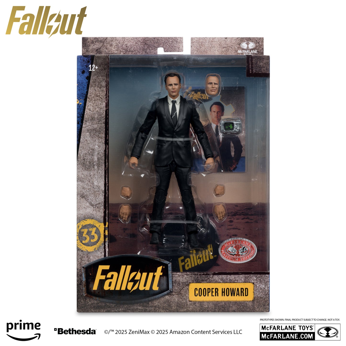 McFarlane Toys Fallout TV Cooper Howard Platinum Edition