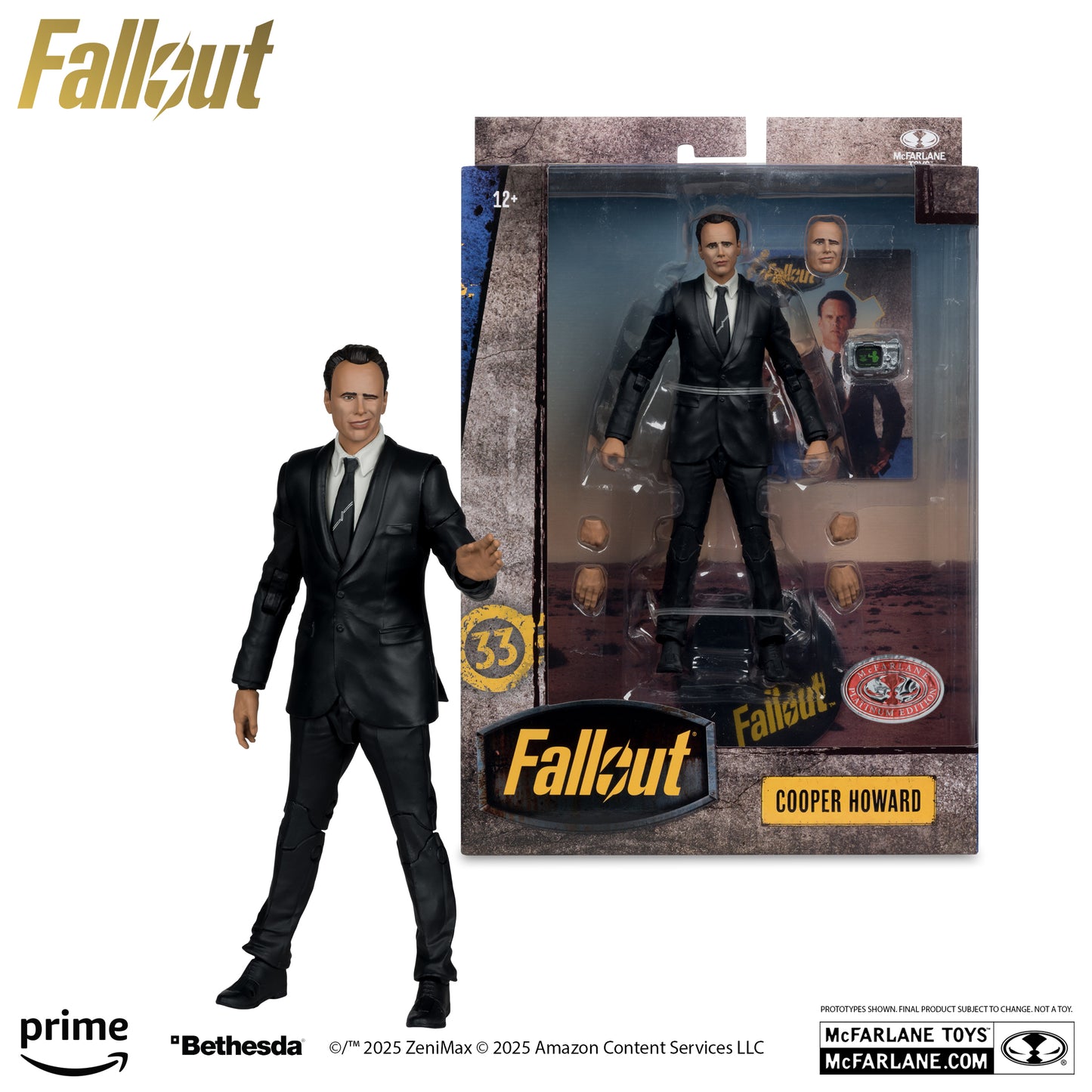 McFarlane Toys Fallout TV Cooper Howard Platinum Edition