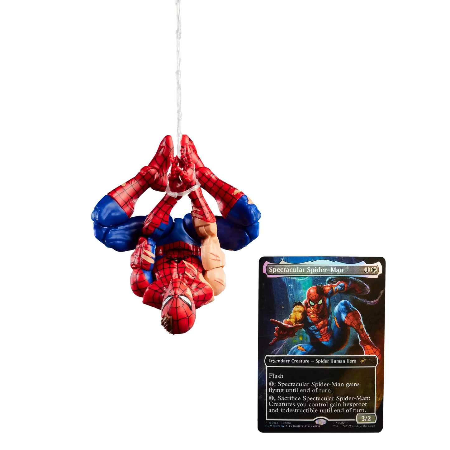 Hasbro Marvel Legends Series Spider-Man Battle-Damaged Spider-Man Magic The Gathering