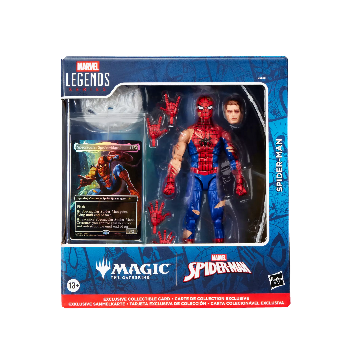 Hasbro Marvel Legends Series Spider-Man Battle-Damaged Spider-Man Magic The Gathering