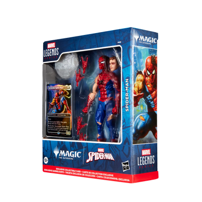 Hasbro Marvel Legends Series Spider-Man Battle-Damaged Spider-Man Magic The Gathering