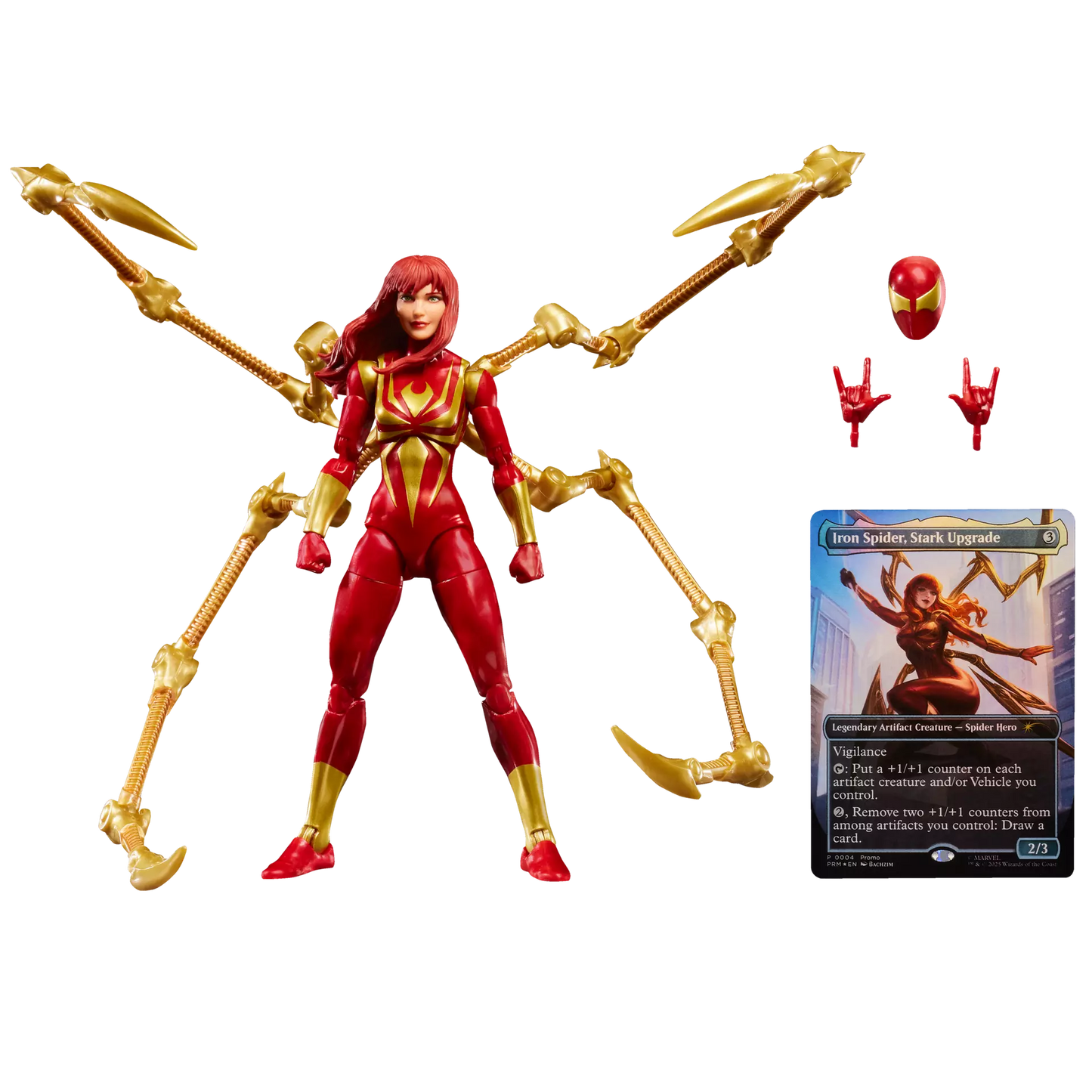Hasbro Marvel Legends Series Spider-Man Mary Jane Watson Iron Spider Magic The Gathering