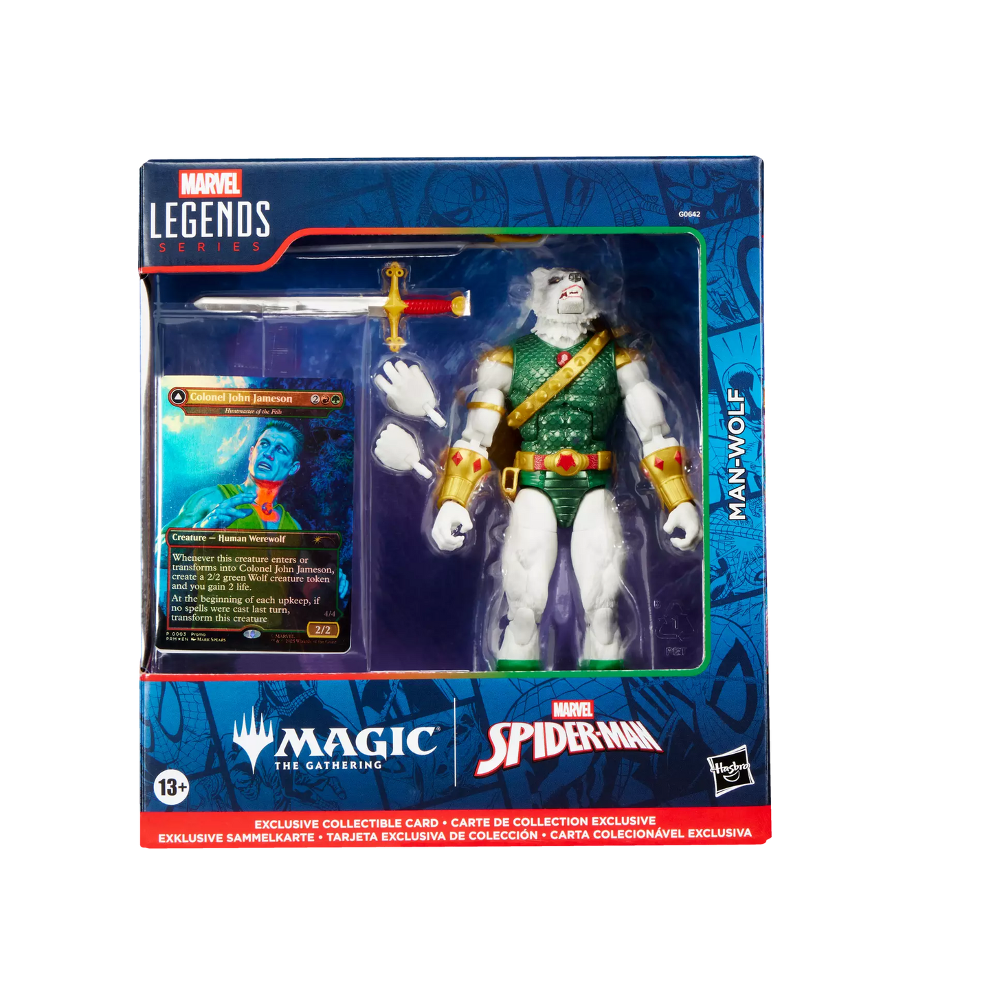Hasbro Marvel Legends Series Spider-Man Man-Wolf Magic The Gathering
