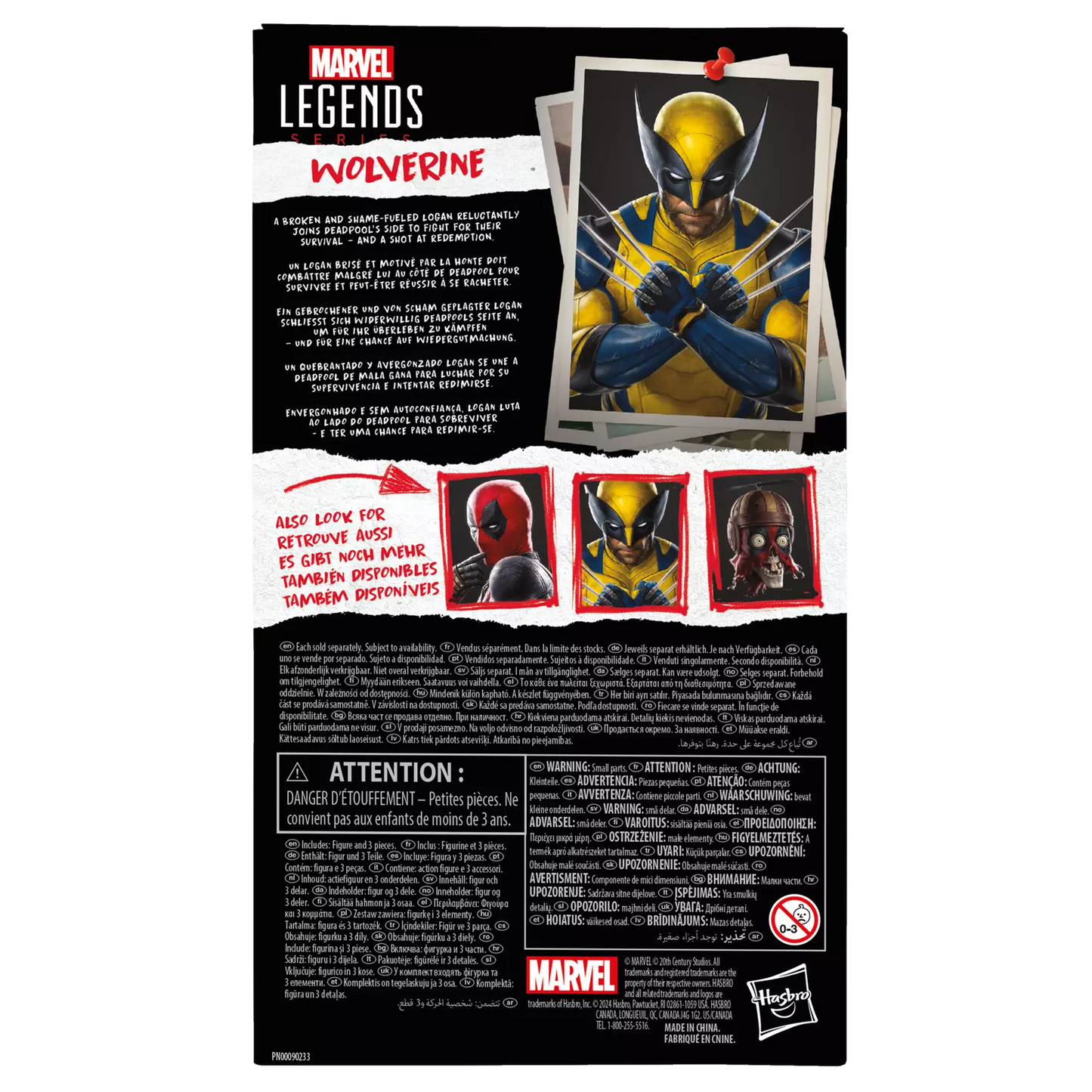 Hasbro Marvel Legends Series Deadpool & Wolverine Wolverine