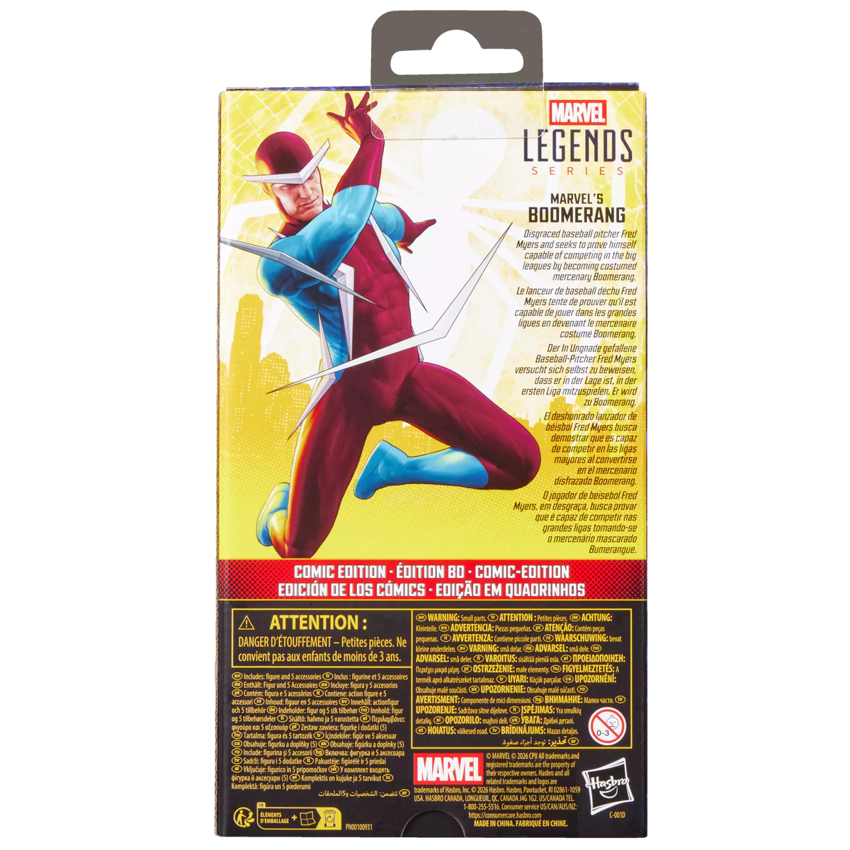 Hasbro Marvel Legends Series Spider-Man Brand New Day Marvel's Boomerang