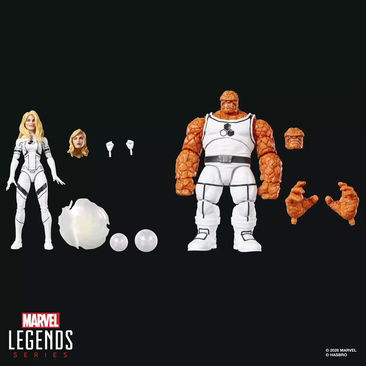 Hasbro Marvel Legends Series Future Foundation The Thing And Invisible Woman