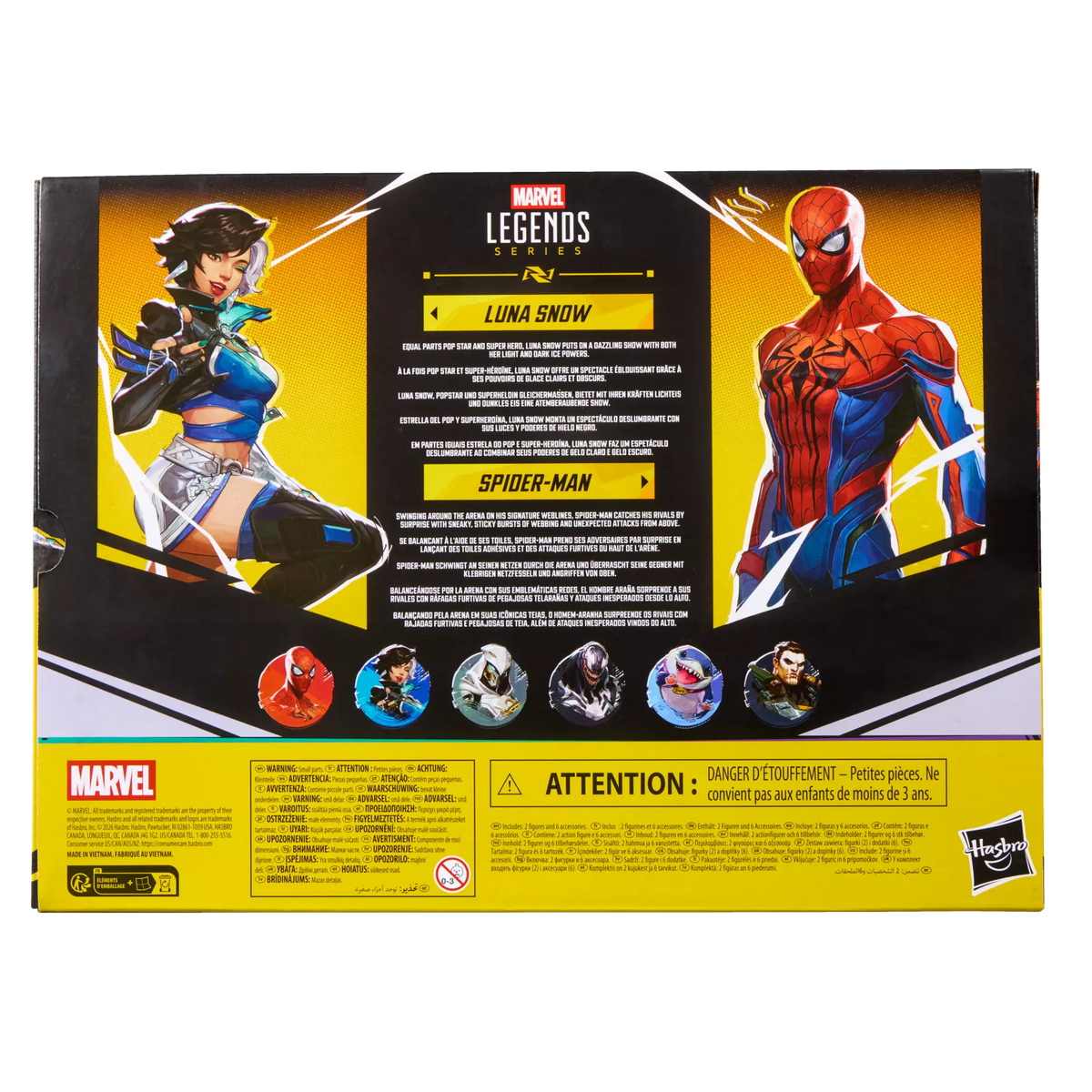 Hasbro Marvel Legends Series Spider-Man & Luna Snow - Marvel Rivals -