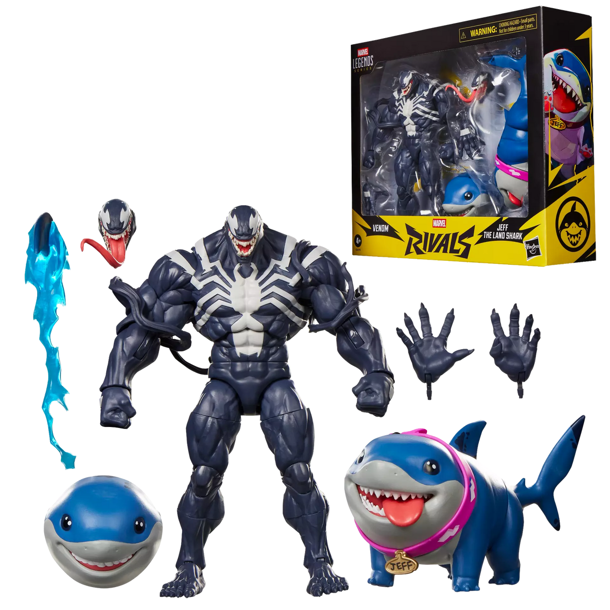Hasbro Marvel Legends Series Venom & Jeff The Land Shark - Marvel Rivals -