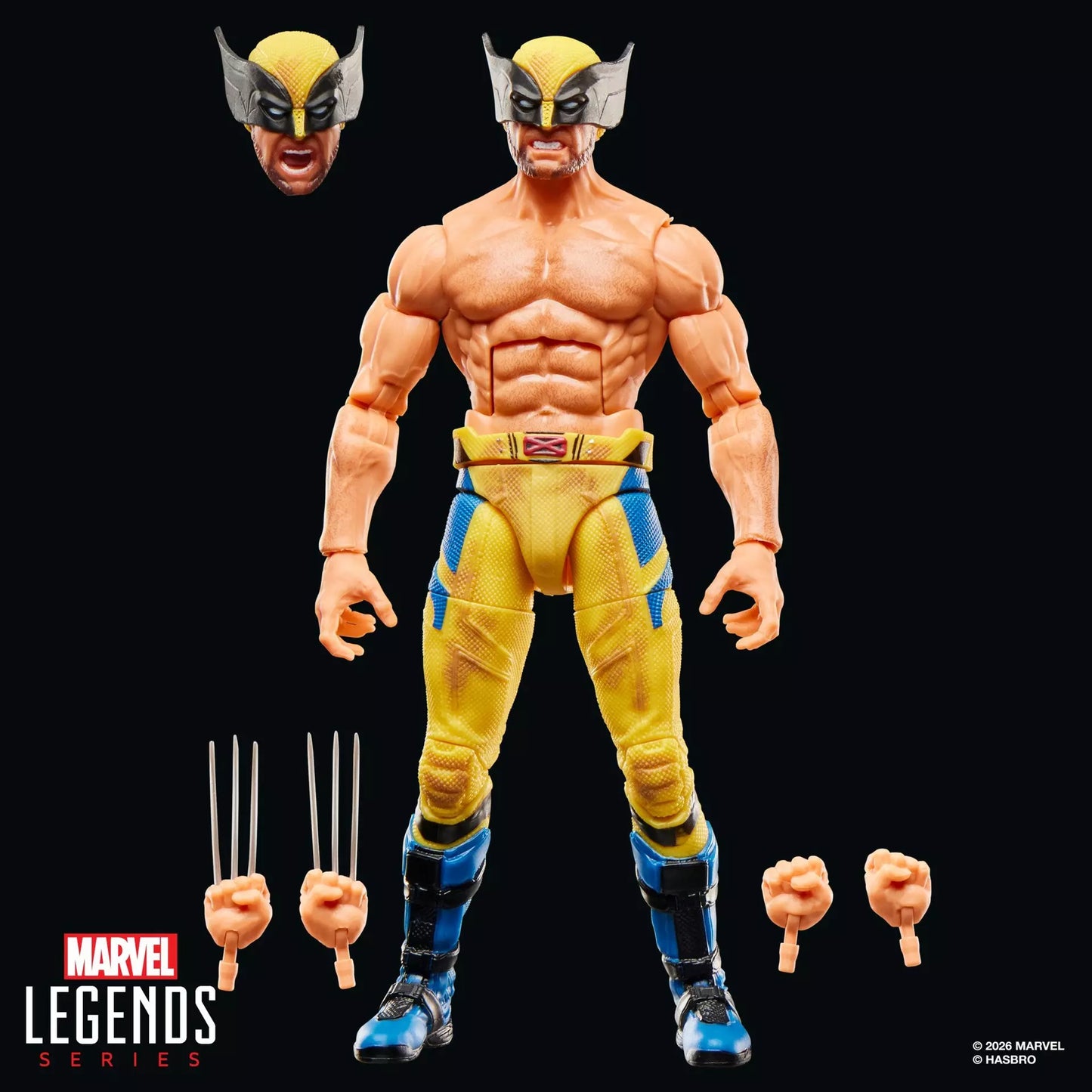Hasbro Marvel Legends Series Deadpool & Wolverine Wolverine Shirtless