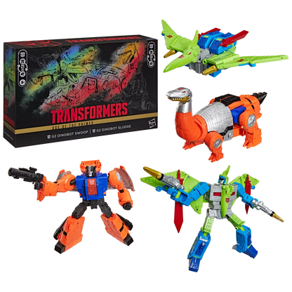 Hasbro Transformers Age Of The Primes G2 Dinobot Swoop & G2 Dinobot Sludge