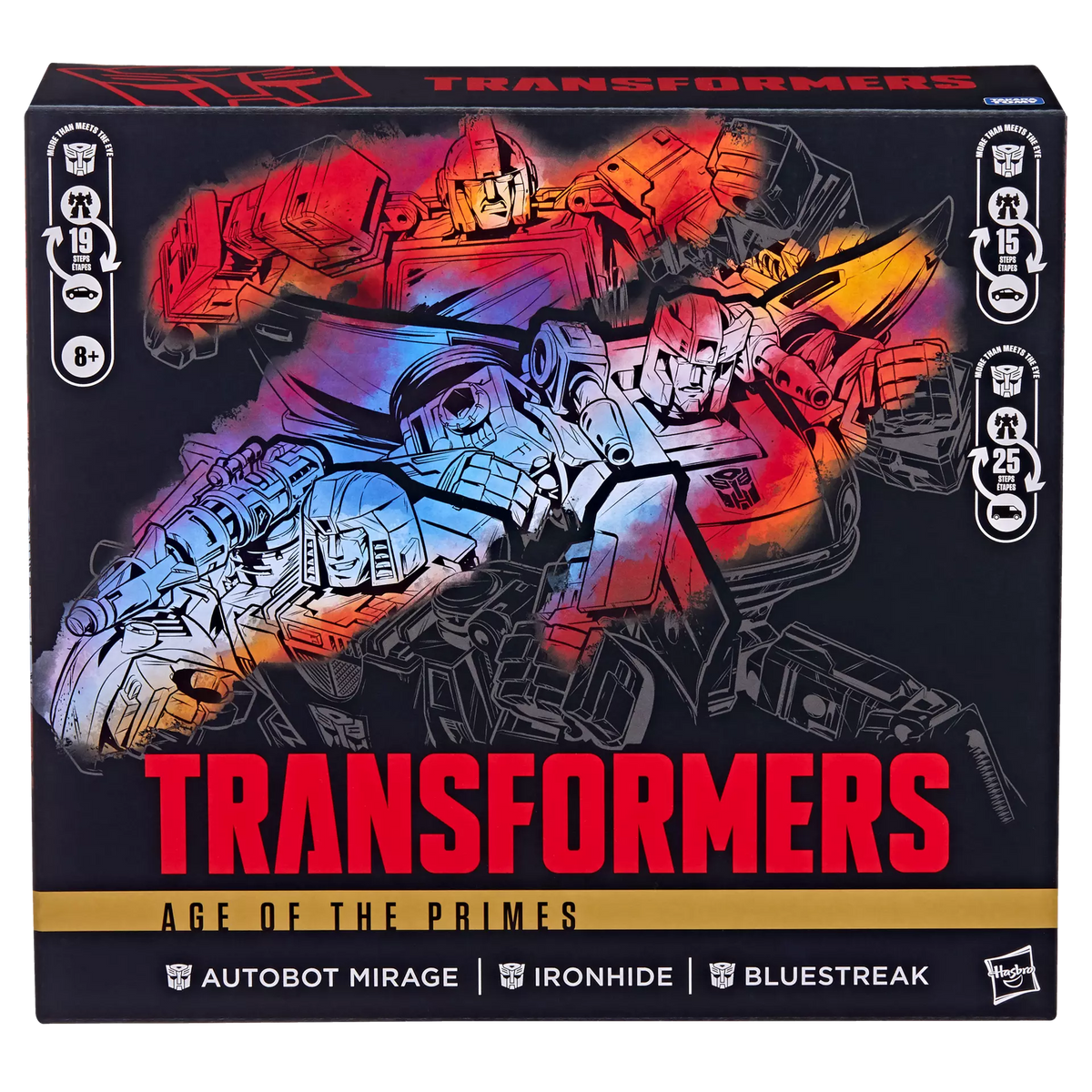 Hasbro Transformers Age Of The Primes Autobot Mirage - Ironhide - Bluestreak