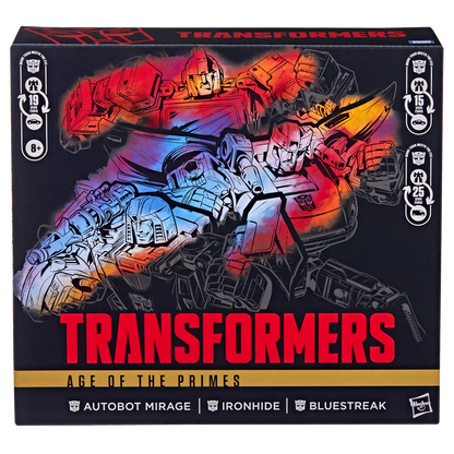 Hasbro Transformers Age Of The Primes Autobot Mirage - Ironhide - Bluestreak