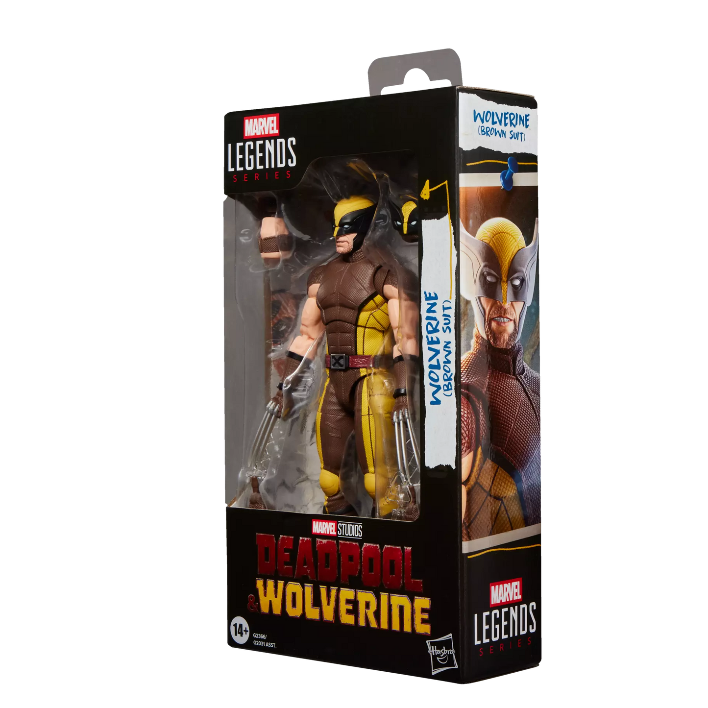 Hasbro Marvel Legends Series Deadpool & Wolverine Wolverine Brown Suit