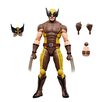 Hasbro Marvel Legends Series Deadpool & Wolverine Wolverine Brown Suit