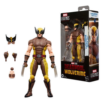 Hasbro Marvel Legends Series Deadpool & Wolverine Wolverine Brown Suit