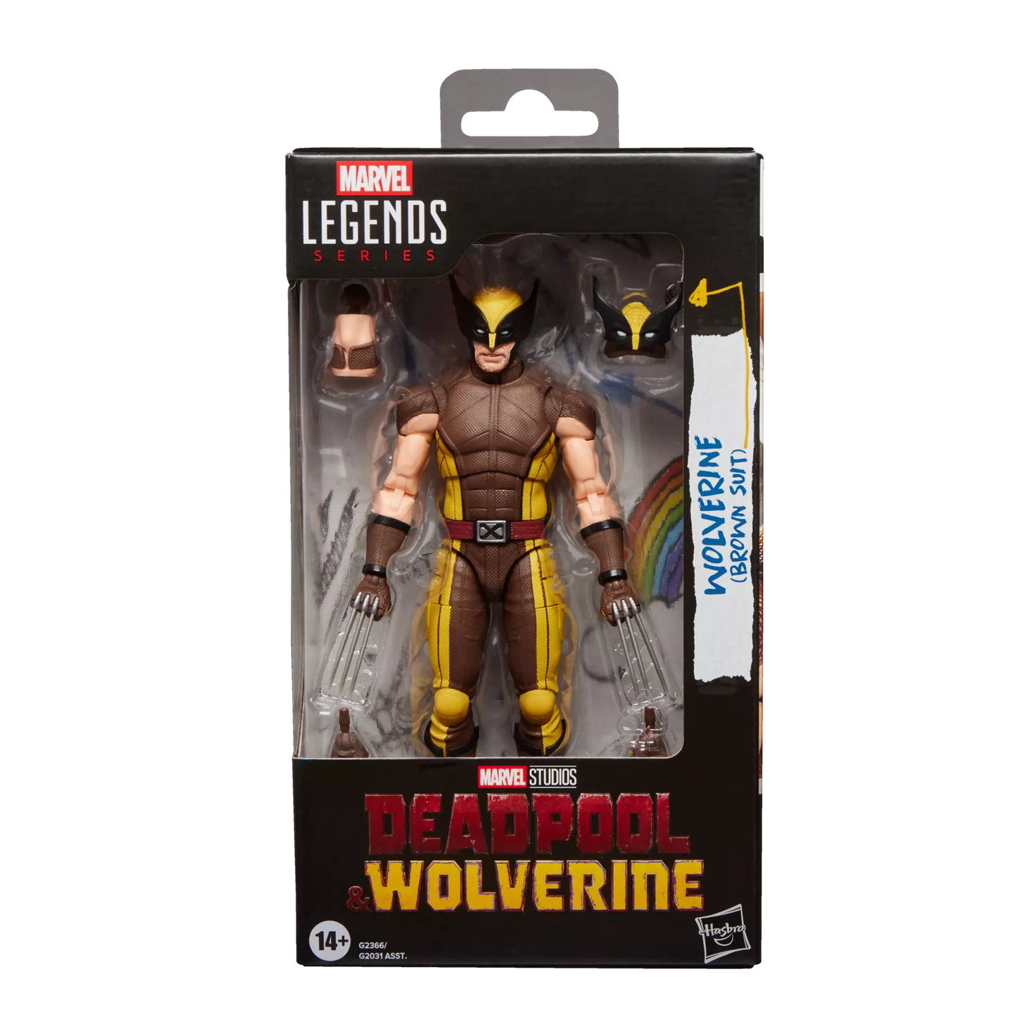 Hasbro Marvel Legends Series Deadpool & Wolverine Wolverine Brown Suit