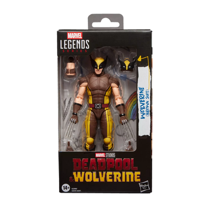Hasbro Marvel Legends Series Deadpool & Wolverine Wolverine Brown Suit