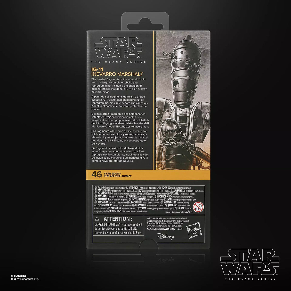 Hasbro Star Wars The Black Series Star Wars: The Mandalorian IG-11 - Nevarro Marshal -