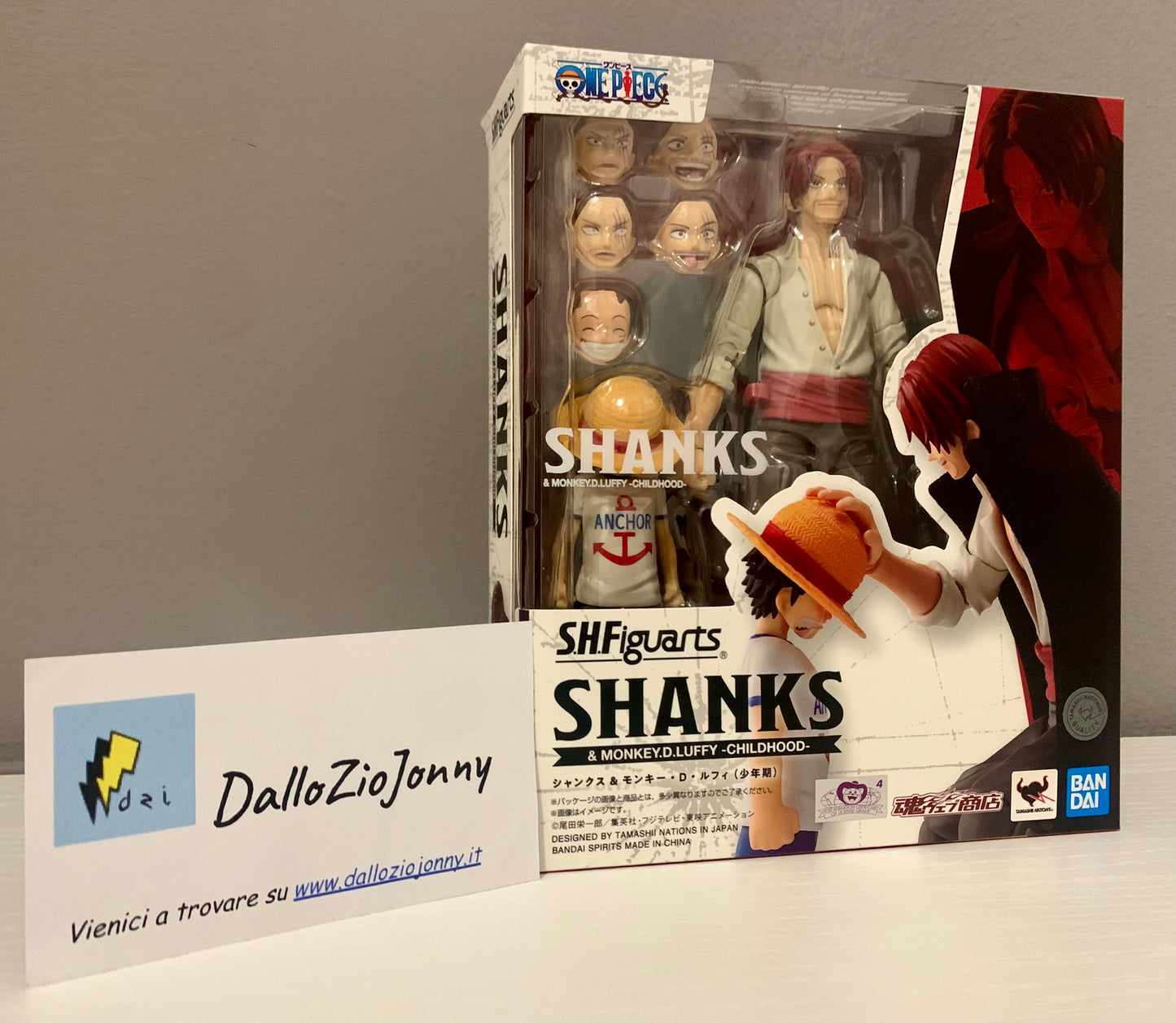 One Piece S.H.Figuarts Shanks & Monkey D. Luffy Childhood Action Figure 18 cm Bandai