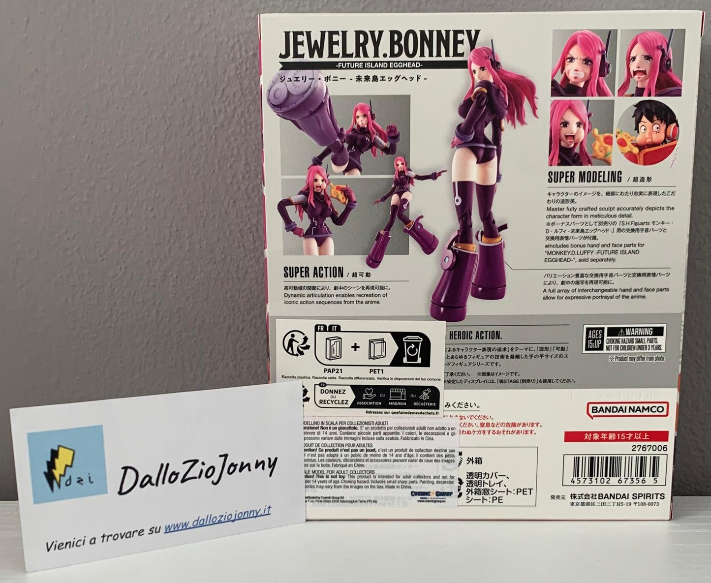 Bandai S.H.Figuarts One Piece Jewelry.Bonney Future Island Egghead