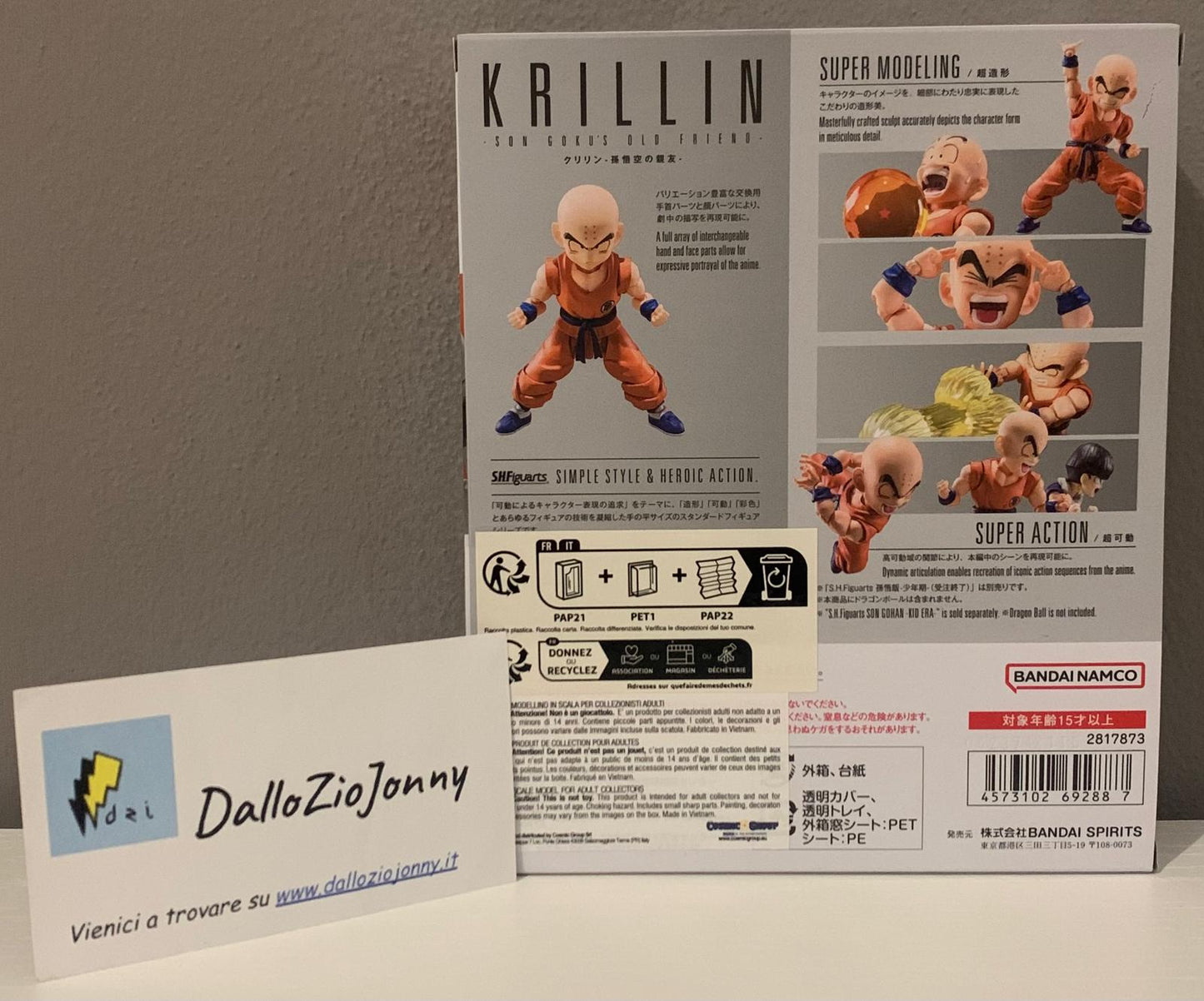 Bandai S.H.Figuarts Dragon Ball Z Krillin Son Goku's Old Friend