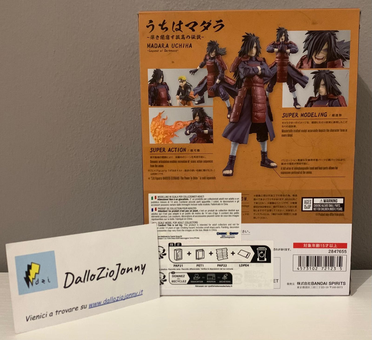 Bandai S.H.Figuarts Naruto Madara Uchiha - Legend Of Darkness -