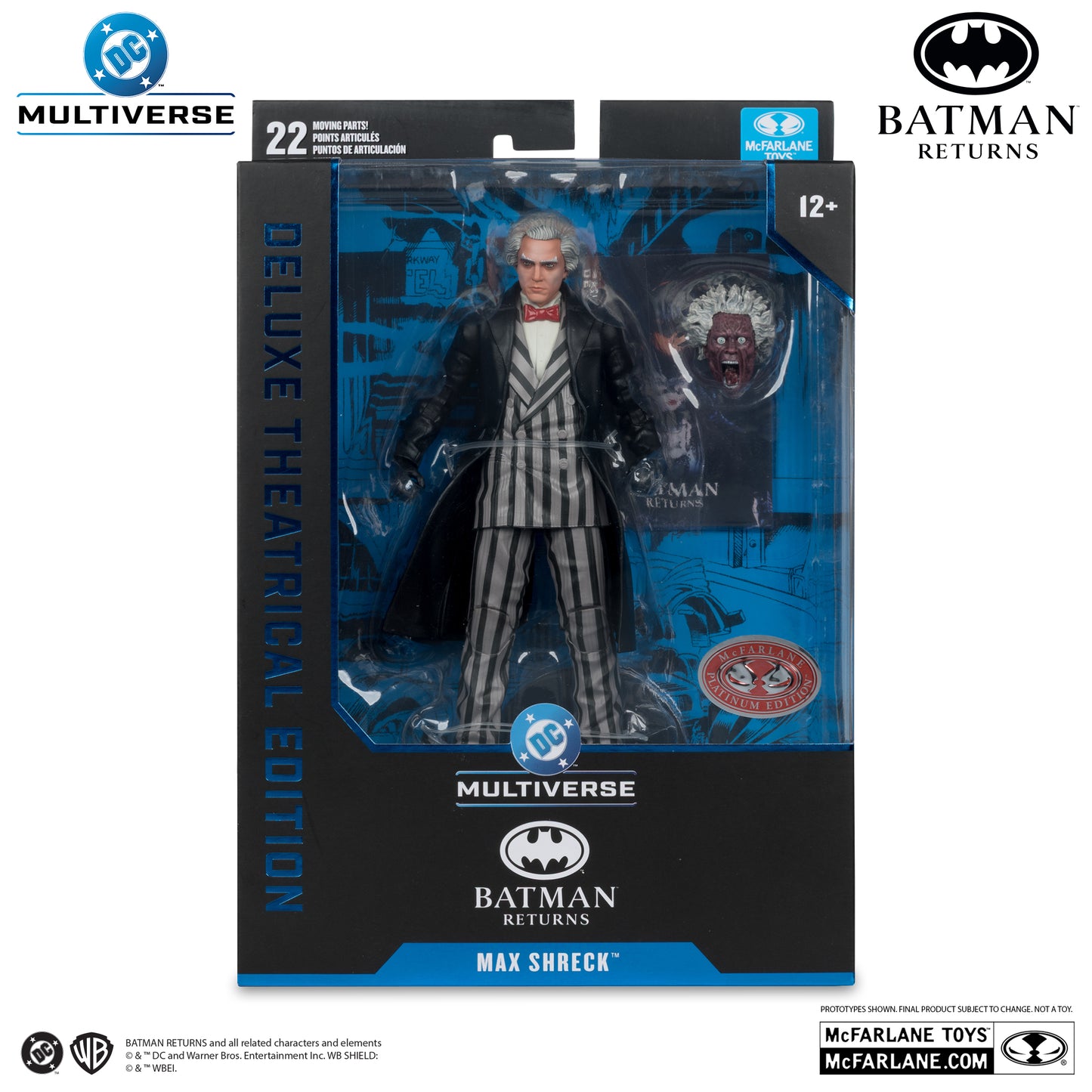 McFarlane Toys Batman Returns Max Shreck Deluxe Theatrical Edition Platinum Edition