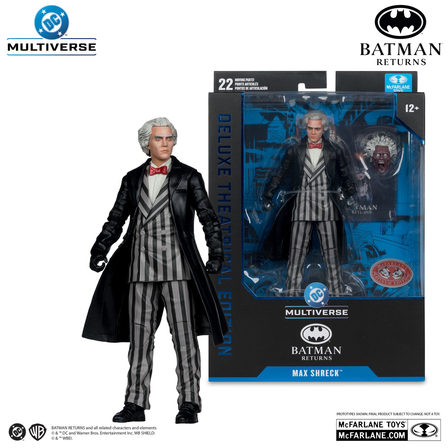 McFarlane Toys Batman Returns Max Shreck Deluxe Theatrical Edition Platinum Edition