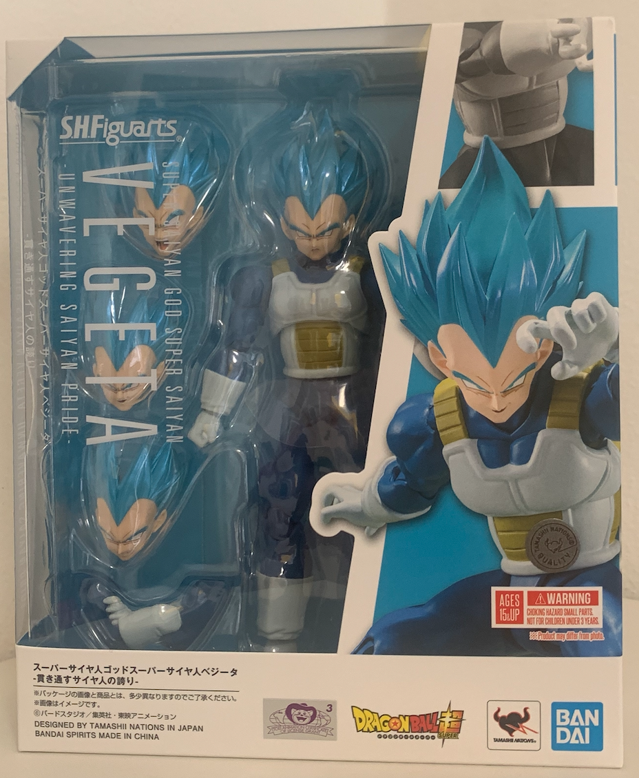 Bandai S.H.Figuarts Dragon Ball Super Super Saiyan God Super Saiyan Vegeta Unwavering Saiyan Pride
