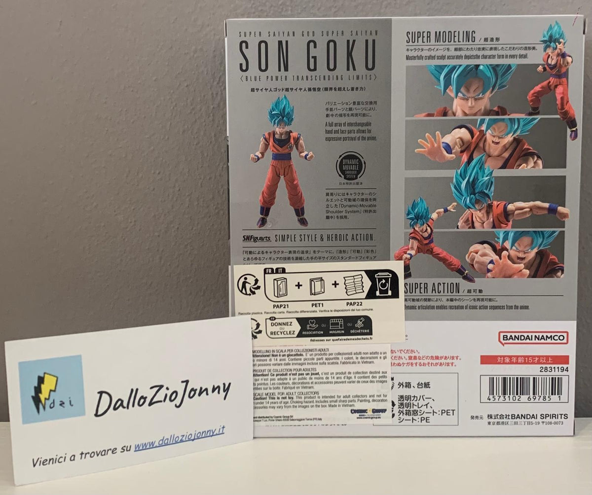 Bandai S.H.Figuarts Dragon Ball Super Super Saiyan God Super Saiyan Son Goku - Blue Power Transcending Limits -