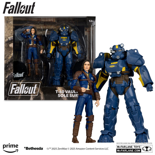 Fallout 4 T-60 Vault Tec & Sole Survivor 2 Pack Action Figures 18 cm McFarlane Toys