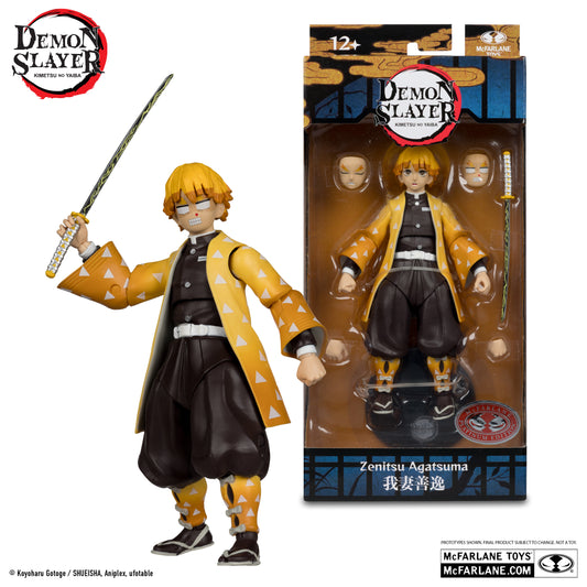 Demon Slayer Zenitsu Agatsuma Wave 7 Action Figure Platinum Edition 18 cm McFarlane Toys