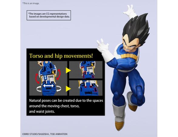 Dragon Ball Model Kit Figure Rise Vegeta Nuova Versione Speciale 15 cm Bandai