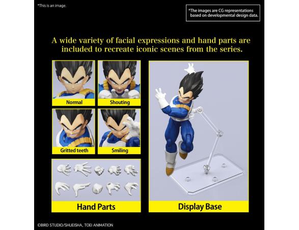 Dragon Ball Model Kit Figure Rise Vegeta Nuova Versione Speciale 15 cm Bandai