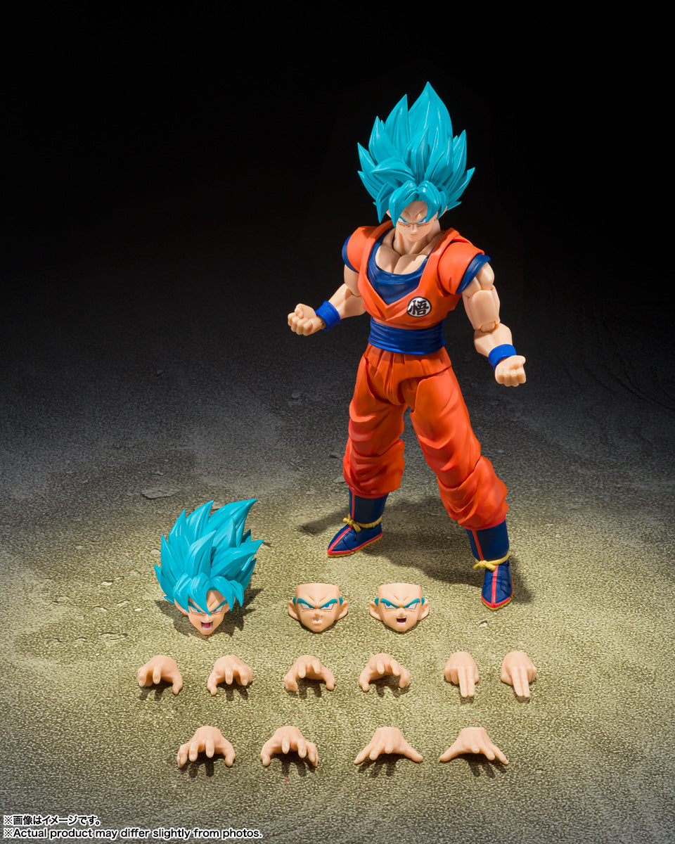 Bandai S.H.Figuarts Dragon Ball Super Super Saiyan God Super Saiyan Son Goku - Blue Power Transcending Limits -