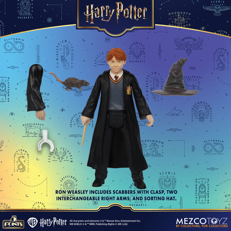 Mezco Toyz 5 Points Harry Potter Series 1 Set